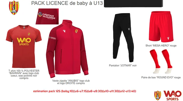 Licences et Packs 2025-2026