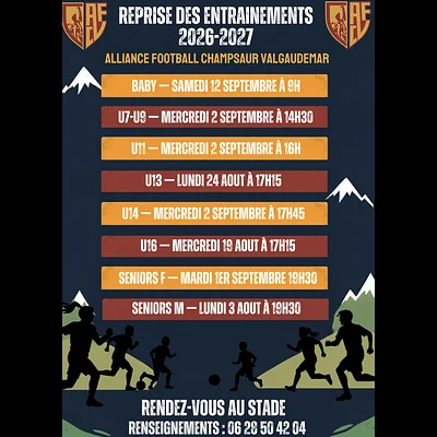 ❤️ Reprises 2026-2027 💛